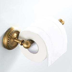 Elegant Easy Install Wall-Mounted Tissue Holder Antique Brass