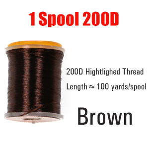 200D Highlighted Fly Tying Thread Neon Fly Tying Floss Yarn Fly Tying Thread Salmon Bass Fly Pattern Tying Material