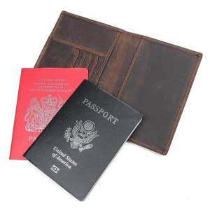 Túi Hộ Chiếu Da Bò Thật Bagger Hoàng Gia Ví Đựng Thẻ Ví Kẹp Tiền Bìa Đựng Tài Liệu Phong Cách Cổ Điển Đơn Giản Cho Nam Giới