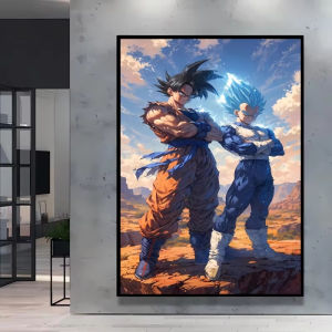 Bandai | Bộ Tranh Sơn Dầu Anime Dragon Ball - Trang Trí Nhà Cửa Nghệ Thuật Treo Tường Hiện Đại Cho Phòng Khách Phòng Ngủ Không Cần Khung