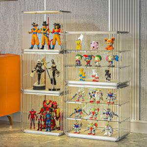 E99 Clear Plastic Storage Display Case Organizer for Handbag Model Wallet Book and Toys