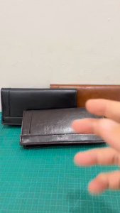 Man Women Long Wallet PU Leather Innersoi 405-7 Dompet Panjang Tebal Muat Banyak Cash