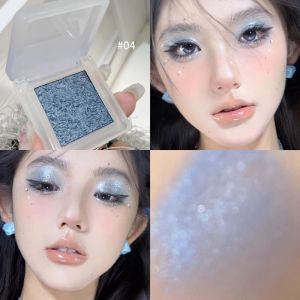 Ice Blue Silver Eyeshadow Single Color