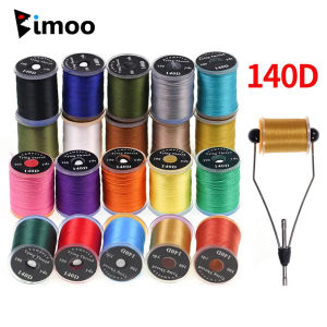 2pcs 140D Floss Fly Tying Thread for #6~#14 Dry Wet Nymphs Streamers Tying Material Thread Fix Bobbin Holder Fly Tying Tool