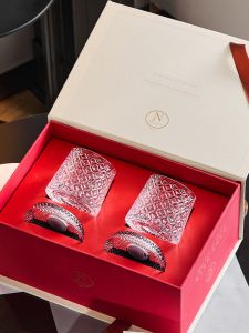 BANGBEBE | Rotational Elegant Gift Glass Whisky Tumbler Set