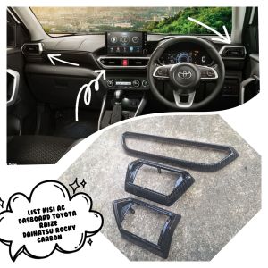 lis kisi ac dasboard Toyota raize daihatsu Rocky carbon harga 1set