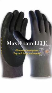 MaxiFoam LITE 34-600 & 34-900 Safety Gloves | Mechanical work gloves | Dry/Dirty environment