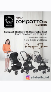 Babyelle Mini Compatto RS S 768 Prestige Edition Cabin Size Reversible Dua Arah Stroller Travelling