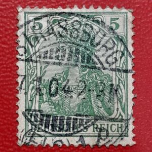 Koleksi Prangko kuno Jerman Jadul 5 Pfennig 1902-1904 USED