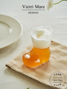 Creative Boot Beer Glasses Cute Glass Cups European Style Crystal Beer Cups Summer Speciality Beer Glasses  Trendy Design