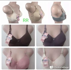 6pcs Bra wanita bahan katun soft kualitas terbaik Uk 34-42