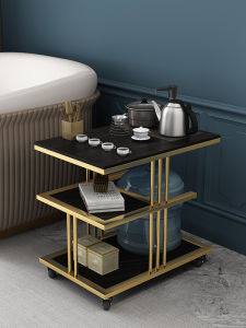 Scandinavian Living Room Sofa Side Table Tea Cabinet For Home Removable Smart Boiling Water Light Luxury and Simplicity Iron Coffee Table Tea Table