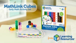 [อายุ 4+] ชุดลูกบาศก์สอนคณิตศาสตร์หลากสี 100 ชิ้น (MATHLINK CUBES EARLY MATH STRATER) [Learning Resources]