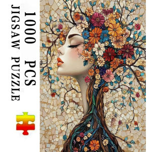 Abstract Woman Portrait Jigsaw Puzzle 500/1000/1200/2000PCS Modern Art Piece Focus Activity Leisure Time Gift