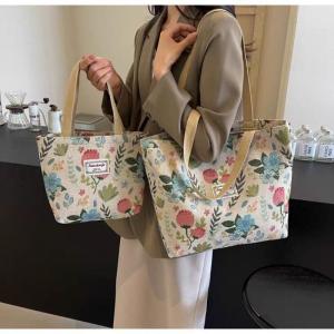 JYHOME | Large Capacity Canvas Tote Bag for Women 2026 New Model Fashionable Shoulder Bag for Commuter Work Daily Use