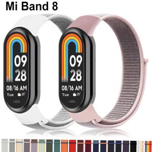 Nylon Loop for xiaomi Mi Band 9 8 Bracelet SmartWatch Wristband Correa Replacement sport pulsera watchband for Miband 8 NFC Strap