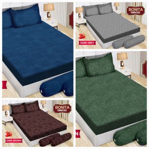 SPREI BONITA EMBOSS POLOS SIZE KING 180 x 200 cm