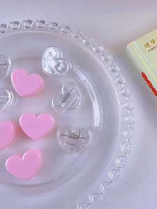 Colorful Love Clip 彩色爱心小夹子 Klip Serbaguna Bentuk Hati Paper Document Plastic Multi-function Decorative