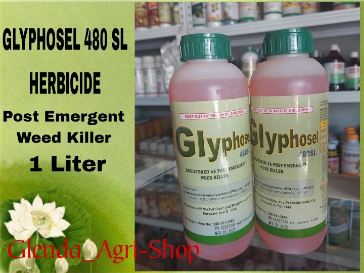 GLYPHOSEL 480 SL HERBICIDE Post Emergent Weed Killer (1 liter) Lazada PH