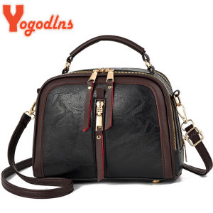 Yogodlns Crossbody Bags For Women PU Leather New Ladies Fashion Solid Color Bag Female Designer Shoulder Bag