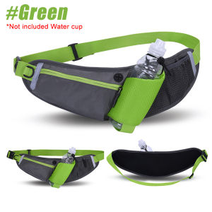 1Pcs Adjustable Hydration Running Fanny Pack for Men Women Waterproof Sports Waist Bag for Hiking Travel (Bottle Not Included)