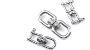 M4 M6 M8 304 Stainless Steel Swivel Connection Screw Lock 8-Shaped Swivel Connecting Ring Universal Ring