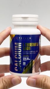 แคลเซียม แอลทรีโอเนต 1000 mg. x 1 ขวด VITATECH Calcium L-Threonate 1000 mg. ไวต้าเทค แคลเซียมแอลทรีโอเนต แอล-ทรีโอเนต Calcium LThreonate L Threonate แอลทรีโอเนท