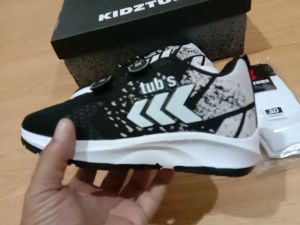 Sepatu Sekolah Anak Laki Laki Perempuan Warna Hitam Putih Murah Tali Perekat Rekat Velcro Umur Usia 6-10 Tahun PAUD TK SD SMP SMA Kelas 1 2 3 4 5 6 7 8 9 0-KIDZTUBS1220052922