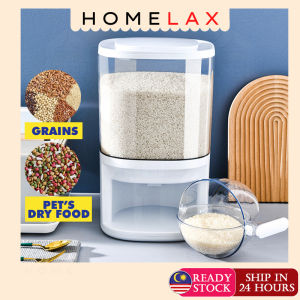 🔥HL🔥12KG HIGH QUALITY AUTOMATIC RICE DISPENSER WITH RINSING CUP SMART RICE DISPENSER STORAGE RICE BUCKET BEKAS BERAS