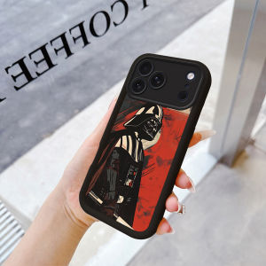 Star Wars | S-Star Wars M-Mandalorian Vader Phone Case for iPhone 11 12 13 14 15 16 17 E Pro Max Plus Mini Lens Protective Black Soft Shell