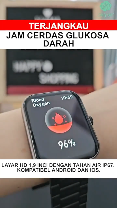 Jam Tangan Non-Invasive Blood Glucose Blood Lipid Uric Acid ECG