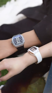 Bonest Gatti Womens Luxury Tonneau Mechanical Watch Phantom Series Valentines Day Gift For Girlfriend
