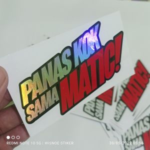 NOE//stiker cutting//paket 4pcs//hujat skuy prostreet panas kok//LASER KROM