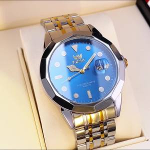 OPK Jam Tangan Pria Dewasa 2024 Anti Air Original Kalender Stainless Steel Bisnis Jam Tangan Cowok