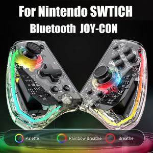 For Nintendo Switch Bluetooth Joypad Transparent Wireless six-axis Joy Controller Gamepad Joy wireless Gamepad Motion Control