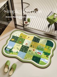 Bath Non-slip Water Absorbent Diatomite Floor Mat