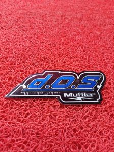 Logo atau Emblem Knalpot D.O.S bahan alumunium