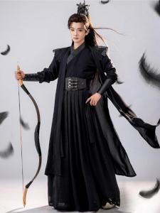 Tang Yun Original Hanfu Mens Spring Autumn Set Dark Series Style Improved Martial Artist Ancient Costume Youth Travel Wear