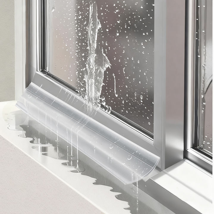 Transparent Window Edge Rainproof Blocking Bar Balcony Sill Water Guide ...