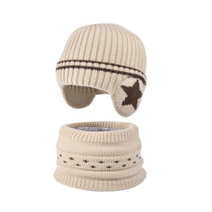 Thickened Fleece Childrens Hat Winter Ear Protection Overhead Bicycle Riding Warm Windproof Outdoor Cap for Boys And Girls