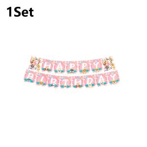 fruitful party | Puppy Birthday Decorations99 Pcs Puppy Party Decorations & Pink Dog Tableware Set- Plates Cups Napkins & Balloons Cupcake etc