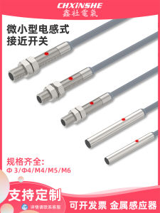 Xinshe Miniature Metal Proximity Switch Sensor Inductive Sensor NPN Pnp Three-Wire 24V