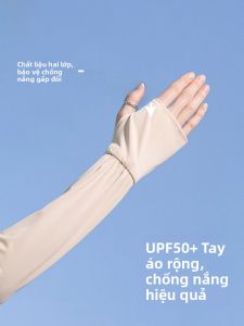 MiiOW | Tay lụa băng rộng rãi dành cho nữ Tay bảo vệ chống tia UV MiiOW Tay lụa băng mùa hè Tay xe đạp Tay lái xe Tay dài