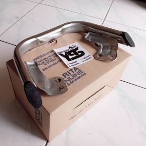 behel pendek honda astrea grand bulus 91 - 93 besi chrome