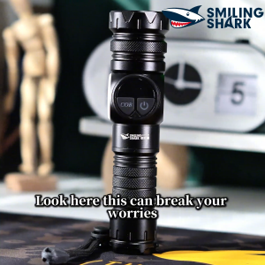 SMILING SHARK SD5361 LED Magnetic Torch Light 9Mode COB Camping Light 26650 Type-c Rechargeable Work Flashlight Waterproof Outdoor Working Camping Lighting