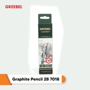 Pensil 2B Greebel Graphite Kayu Pencil Alat Tulis ATK Sekolah Kantor Serut