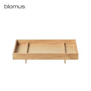 Bathroom Countertop Storage Rack Wooden Rectangular