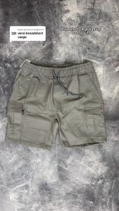 DILLCA Celana Pendek Cargo KANVAS & Chinos Pria Pinggang Karet Boardshort TIDAK MELAR CASUAL DISTRO PREMIUM