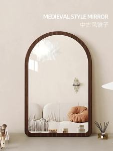 Hanging Bathroom Mirror Mirror Toilet Bathroom Mirror Toilet Mirror Wall Mount Chinese Style Wall Hanging Mirror Household 镜子化妆