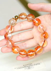 Montagne Jewelry Natural 14-15mm Golden healer Crystal Bracelet 925 Silver Fine Jewellery